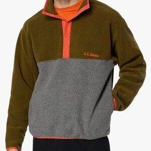 LL Bean Classic Snap Fleece Pullover - New with Tags - Men's Large / Women's XL